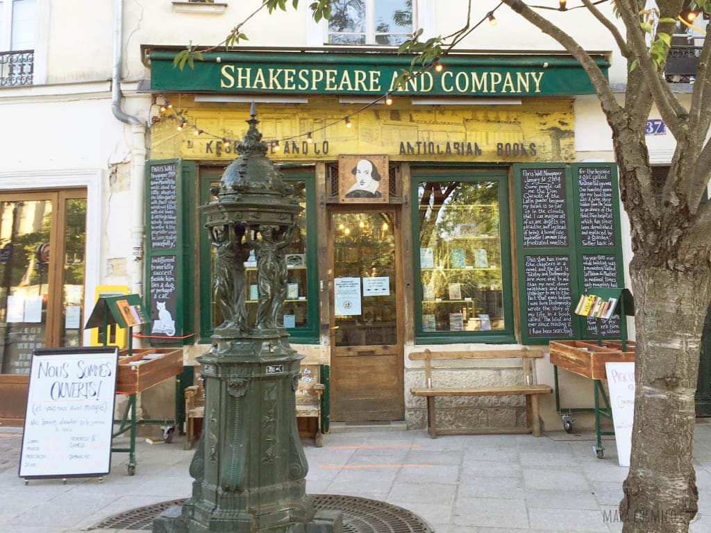 Shakespeare and Company librería mítica en París